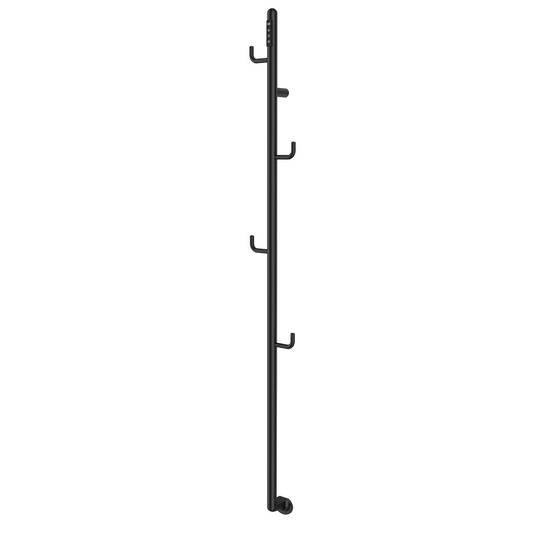 JTP Flo 1661mm Electric Towel Radiator - Matt Black - FLO1661MB - Envy Bathrooms Ltd
