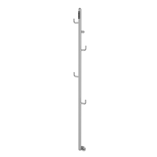 JTP Flo 1661mm Electric Towel Radiator - Stainless Steel - FLO1661SS - Envy Bathrooms Ltd