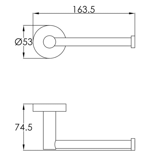 JTP Florence European Toilet Paper Holder - Chrome - Envy Bathrooms Ltd
