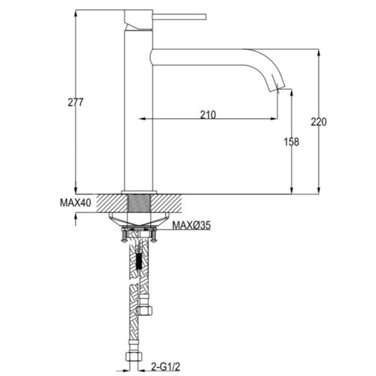 JTP Florence Kitchen Sink Mixer Tap - Chrome - Envy Bathrooms Ltd