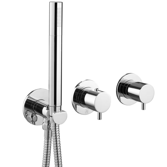JTP Florence Modular Thermostatic Concealed 2 Outlet Shower Valve With Handset - Chrome - 15368CH - Envy Bathrooms Ltd