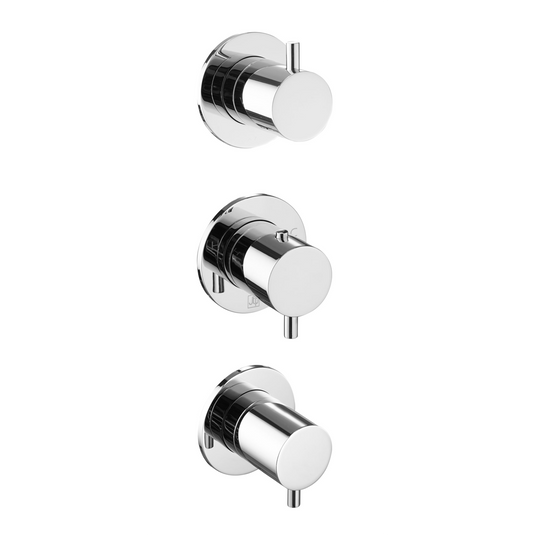 JTP Florence Modular Thermostatic Concealed 3 Outlet Shower Valve - Chrome - 15791CH - Envy Bathrooms Ltd