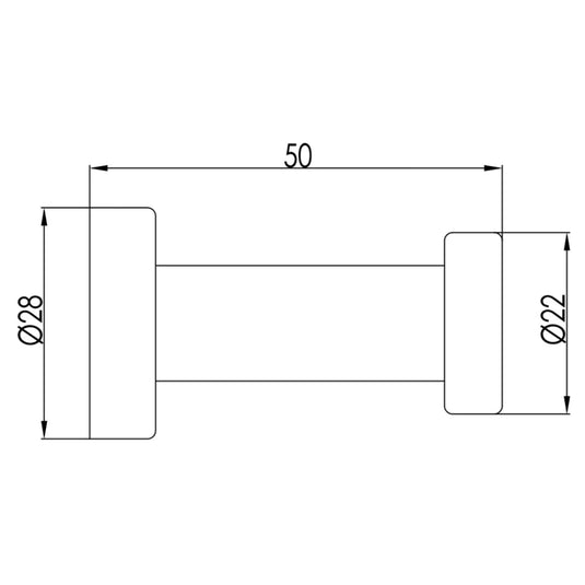 JTP Florence Single Robe Hook - Chrome - Envy Bathrooms Ltd