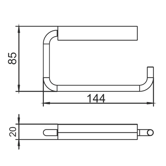 JTP Florence Toilet Roll Holder - Chrome - Envy Bathrooms Ltd