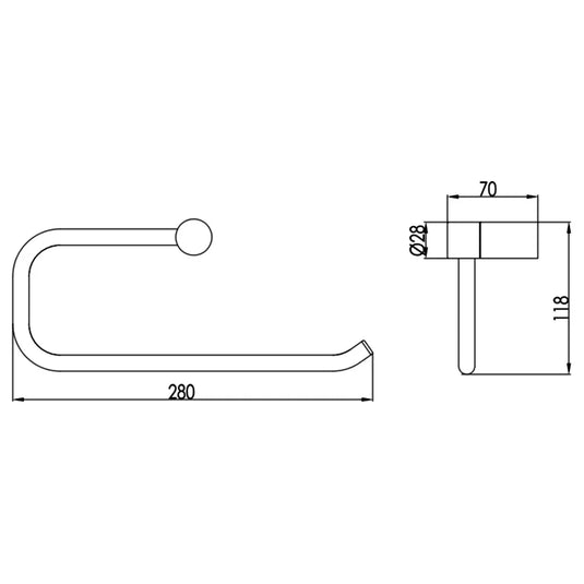 JTP Florence Towel Ring - Chrome - Envy Bathrooms Ltd