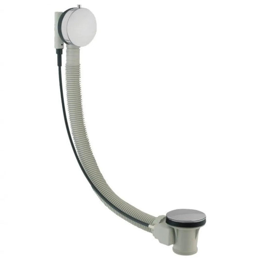 JTP Freeflow Bath Filler with Pop Up Waste 600mm - Chrome - Envy Bathrooms Ltd