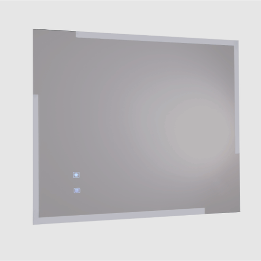 JTP Glance Rectangular LED Illuminated Bathroom Mirror 700mm H x 500mm W - Chrome - Envy Bathrooms Ltd