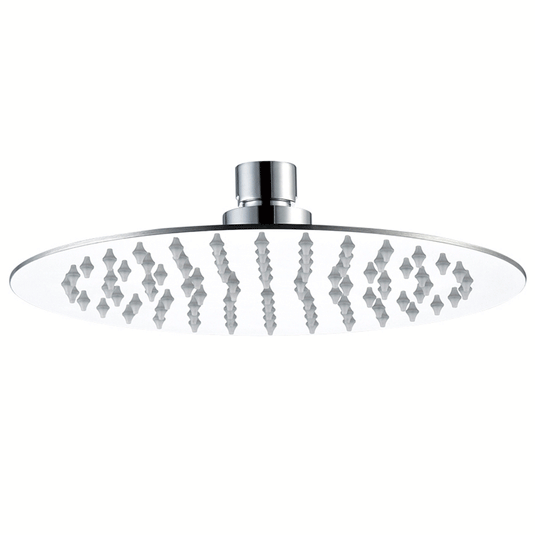 JTP Glide Ultra-Thin Round Fixed Shower Head 400mm Diameter - Chrome - Envy Bathrooms Ltd