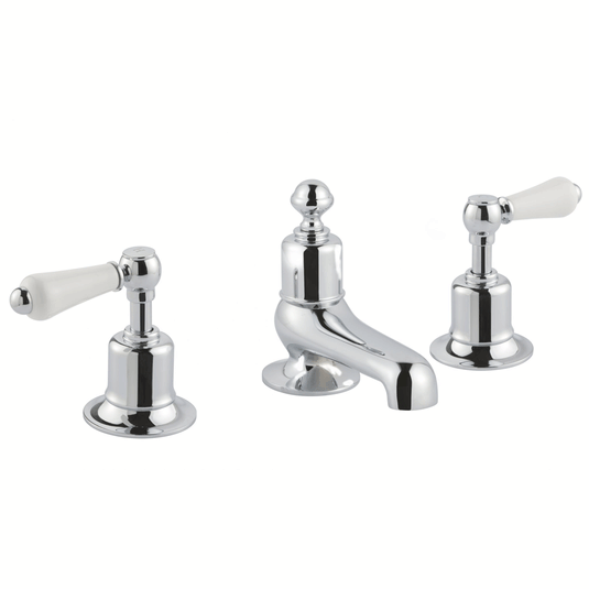 JTP Grosvenor 3-Hole Deck Mounted Bath Filler Tap Lever Handle - Chrome - Envy Bathrooms Ltd