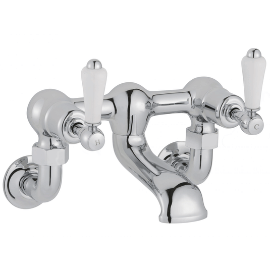 JTP Grosvenor Lever Handle Wall Mounted Bath Filler Tap - Chrome - Envy Bathrooms Ltd