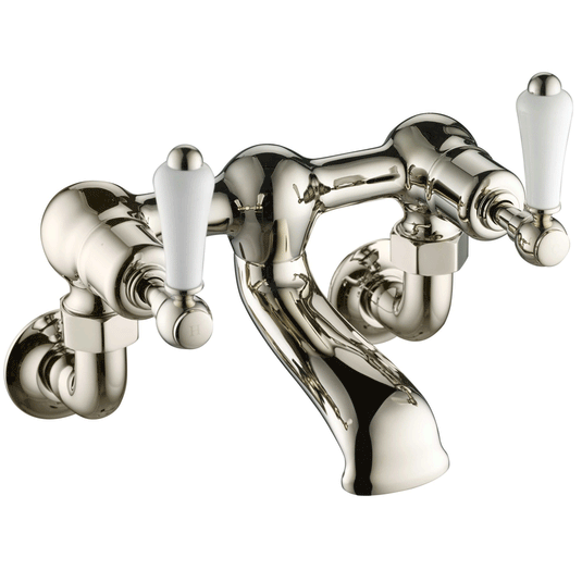 JTP Grosvenor Lever Handle Wall Mounted Bath Filler Tap - Nickel - Envy Bathrooms Ltd