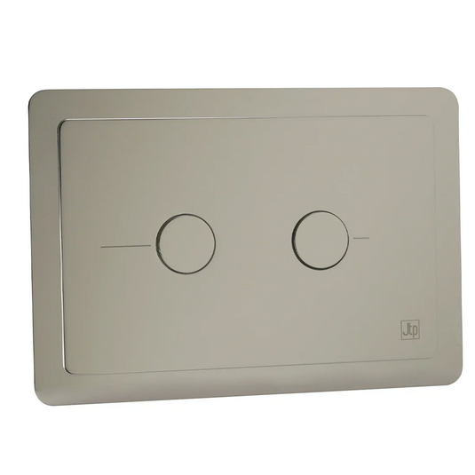 JTP Grosvenor Metal Pneumatic Flush Plate - Nickel - GRFPNK - Envy Bathrooms Ltd