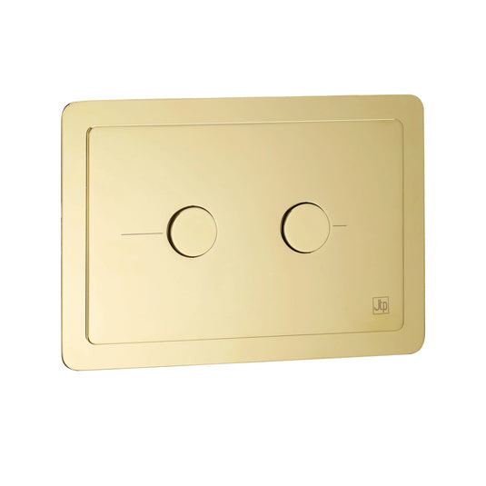 JTP Grosvenor Metal Pneumatic Flush Plate - Polished Gold - GRFPG - Envy Bathrooms Ltd