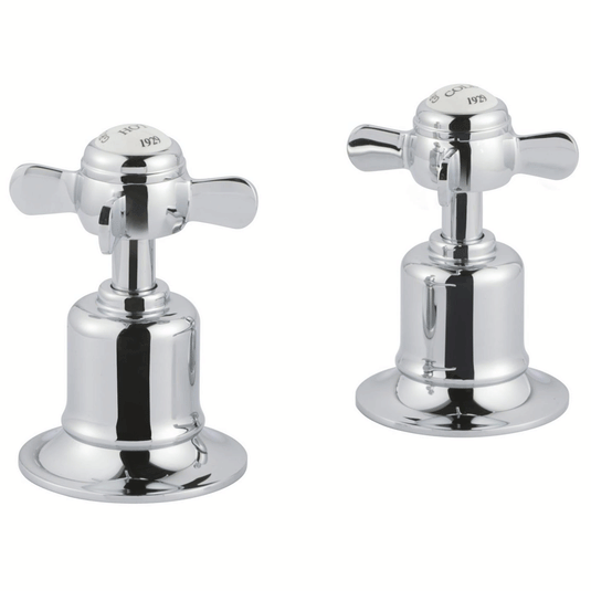 JTP Grosvenor Pinch Panel Valves Pair - Chrome - Envy Bathrooms Ltd