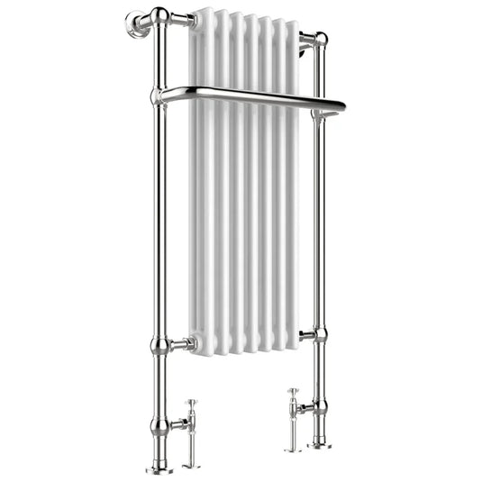 JTP Grosvenor Radiator Heated Towel Rail 1130mm H x 553mm W - Chrome - Envy Bathrooms Ltd