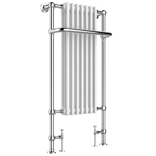 JTP Grosvenor Radiator Heated Towel Rail 1130mm H x 553mm W - Chrome - Envy Bathrooms Ltd