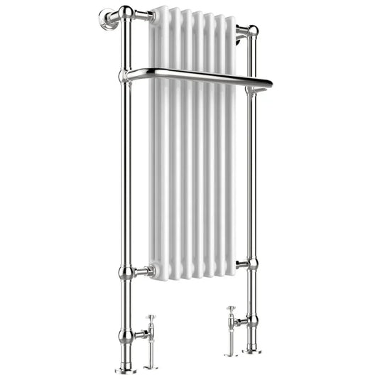 JTP Grosvenor Radiator Heated Towel Rail 1130mm H x 553mm W - Chrome - Envy Bathrooms Ltd
