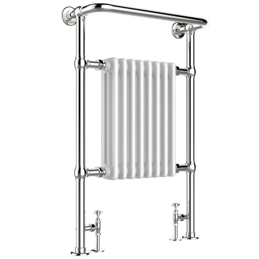 JTP Grosvenor Radiator Heated Towel Rail 963mm H x 673mm W - Chrome - Envy Bathrooms Ltd