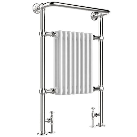JTP Grosvenor Radiator Heated Towel Rail 963mm H x 673mm W - Chrome - Envy Bathrooms Ltd