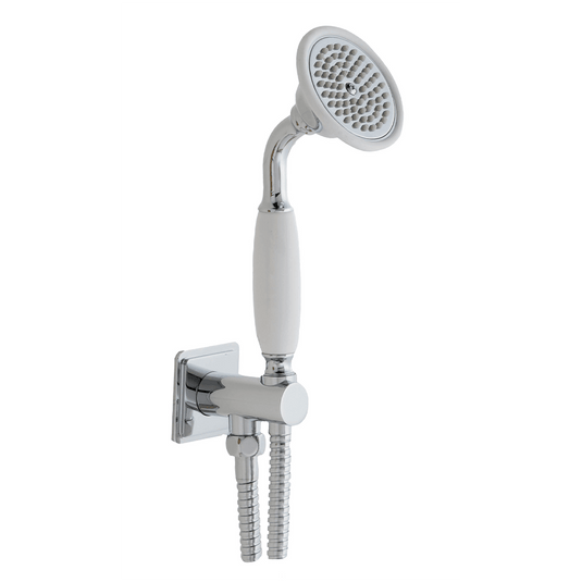 JTP Grosvenor Round Water Outlet with Holder and Slim Handshower - Chrome - Envy Bathrooms Ltd