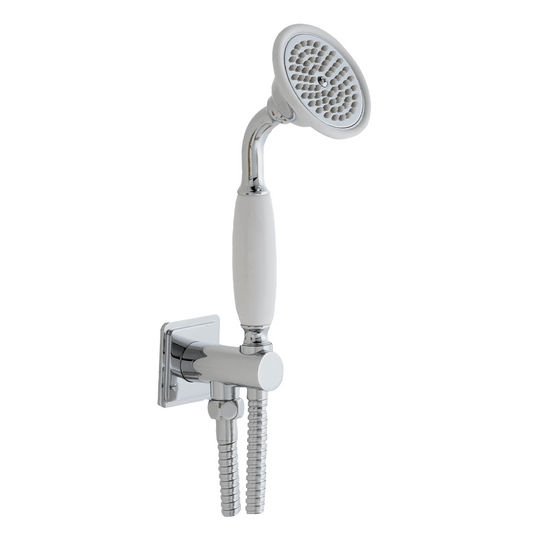 JTP Grosvenor Round Water Outlet with Holder and Slim Handshower - Chrome - Envy Bathrooms Ltd
