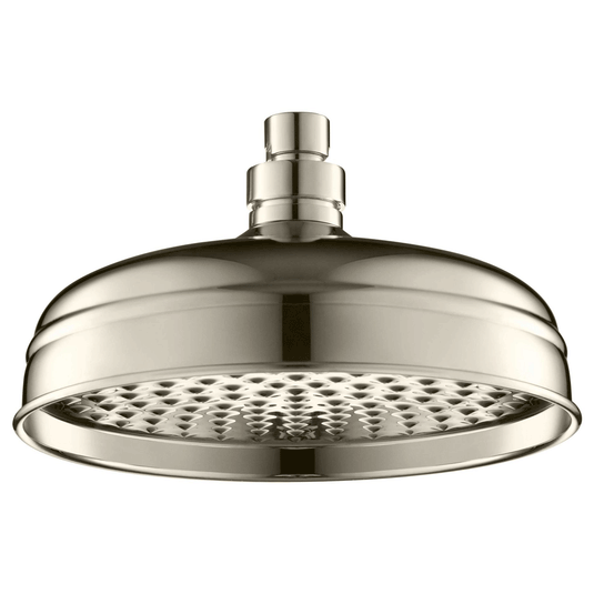 JTP Grosvenor Shower Head - 200mm Wide - Nickel - Envy Bathrooms Ltd