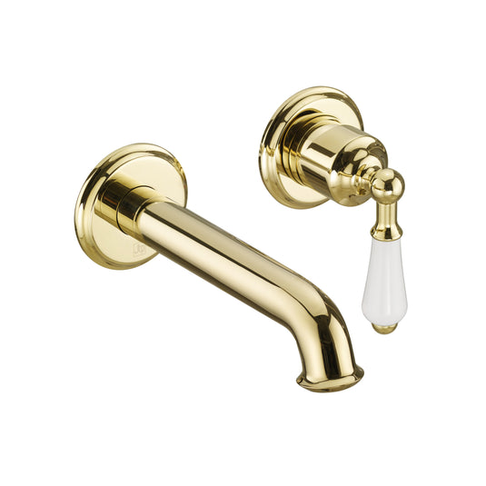 JTP Grosvenor Single Lever Wall Mounted Basin Mixer - Polished Gold - 85273GMP - Envy Bathrooms Ltd