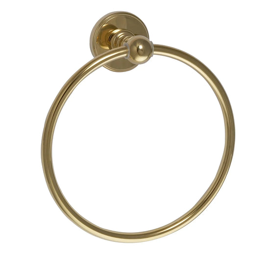 JTP Grosvenor Towel Ring - Polished Gold - GR121G - Envy Bathrooms Ltd