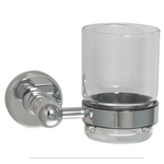 JTP Grosvenor Tumbler Holder With Frosted Glass - Chrome - GR141CH - Envy Bathrooms Ltd