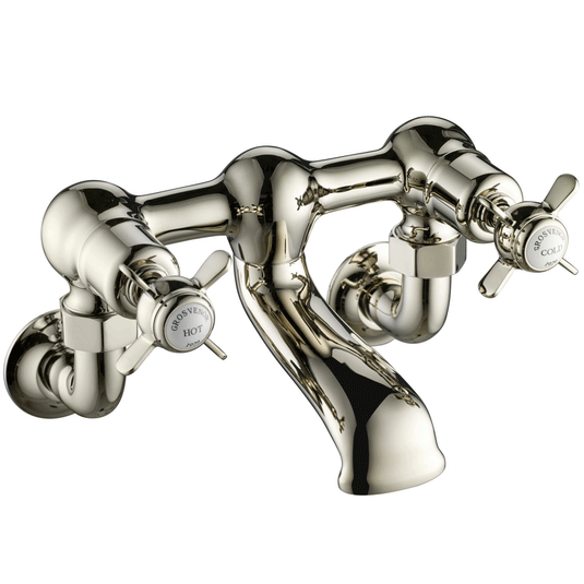 JTP Grosvenor Wall Mounted Bath Filler Tap - Nickel - Envy Bathrooms Ltd