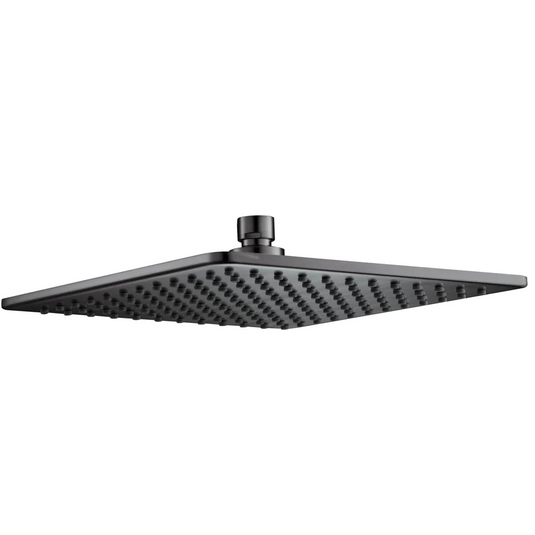 JTP HIX 250mm Shower Head - Brushed Black - 37250BBL - Envy Bathrooms Ltd