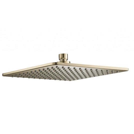 JTP HIX 250mm Shower Head - Brushed Brass - 33250BBR - Envy Bathrooms Ltd