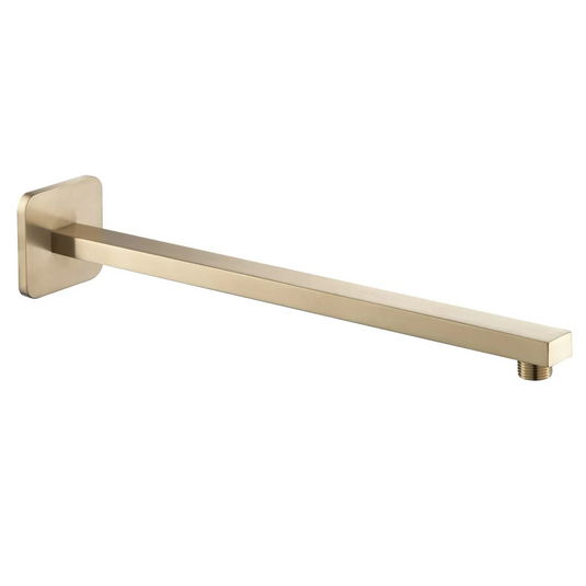 JTP HIX 380mm Wall Mounted Shower Arm - Brushed Brass - 3321380BBR - Envy Bathrooms Ltd