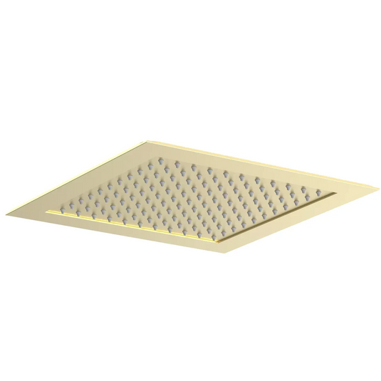 JTP HIX 400mm Ceiling Mounted Shower Head - Brushed Brass - 33CM400BBR - Envy Bathrooms Ltd