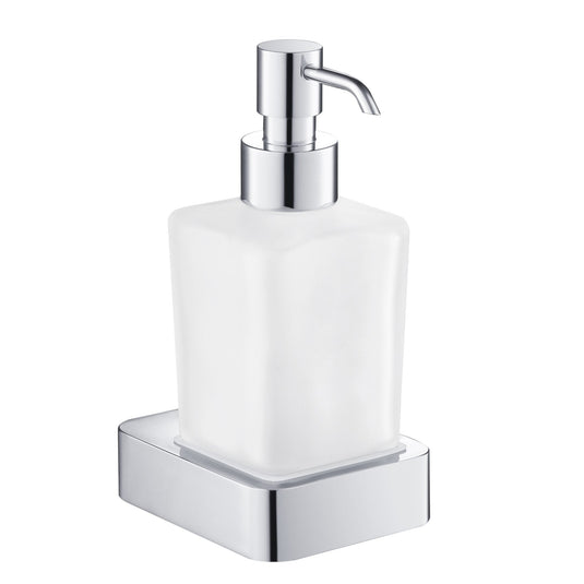 JTP Hix 75mm Square Wall Mounted Soap Dispenser - Chrome - 32167 - Envy Bathrooms Ltd
