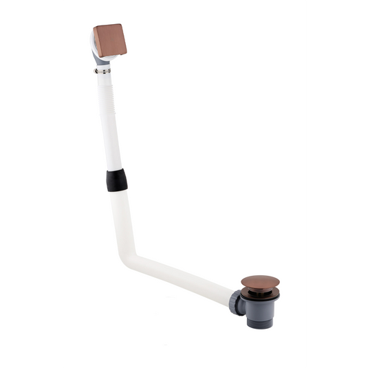 JTP Hix Click Clack Bath Waste with Overflow Filler - Brushed Bronze - 31809CCBRZ - Envy Bathrooms Ltd