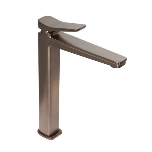 JTP Hix Deck Mounted Tall Basin Mixer Tap - Brushed Bronze - 31009BRZ - Envy Bathrooms Ltd