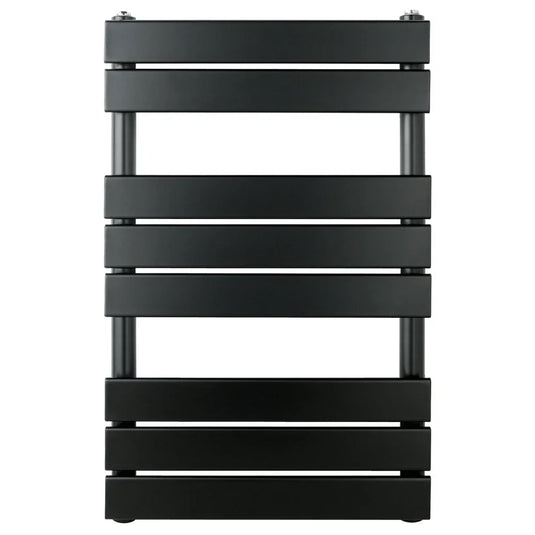 JTP Hix Designer Heated Towel Rail 800mm H x 500mm W - Matt Black - Envy Bathrooms Ltd