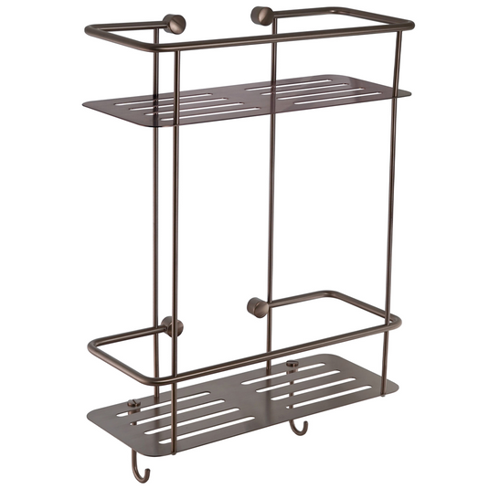 JTP Hix Double Square Basket Brushed Bronze | 312018BRZ - Envy Bathrooms Ltd