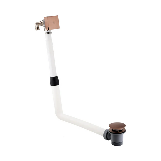 JTP Hix Exofil Click Clack Bath Waste with Overflow Filler - Brushed Bronze - 31809HACCBRZ - Envy Bathrooms Ltd