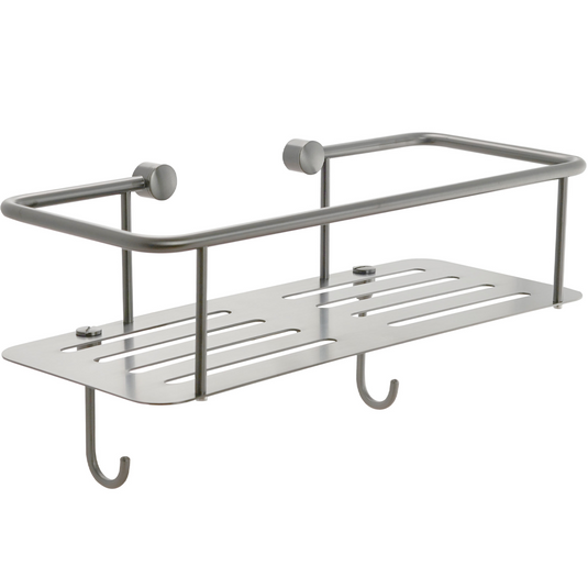 JTP Hix Single Square Basket Stainless Steel | IX2016 - Envy Bathrooms Ltd