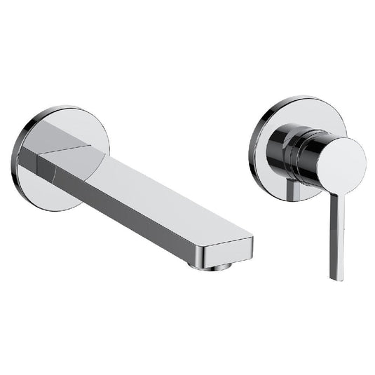 JTP Hugo 2-Hole Wall Mounted Basin Mixer Tap - Chrome - Envy Bathrooms Ltd