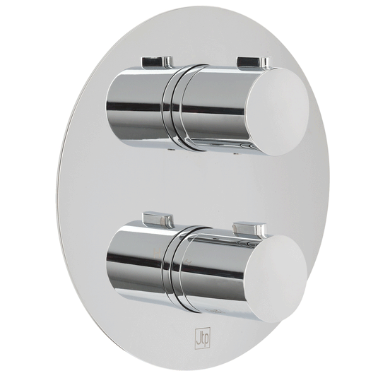 JTP Hugo Thermostatic Concealed 2 Outlets Shower Valve - Chrome - Envy Bathrooms Ltd