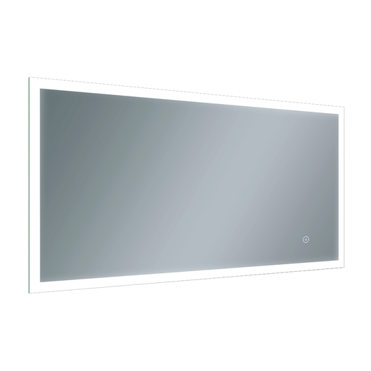 JTP Image Rectangular LED Illuminated Bathroom Mirror 600mm H x 1200mm W - Chrome - Envy Bathrooms Ltd