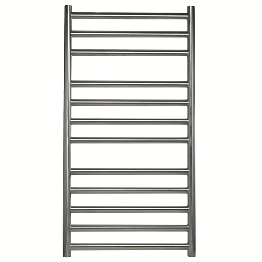 JTP Inox Designer Heated Towel Rail 800mm H x 400mm W - Stainless Steel - Envy Bathrooms Ltd