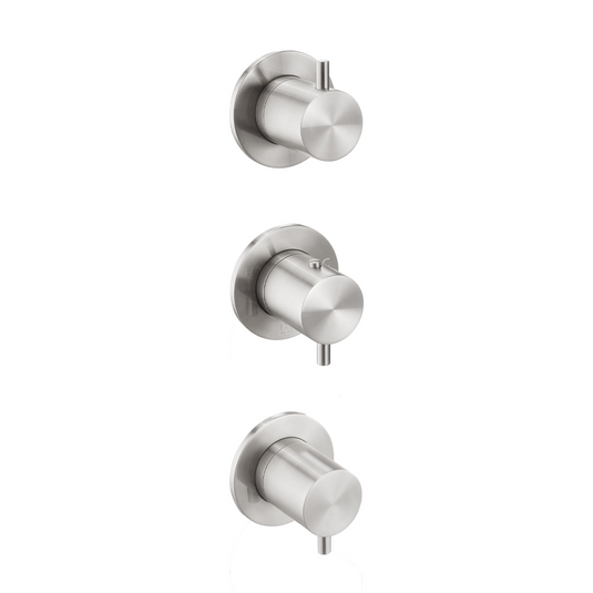 JTP Inox Modular Thermostatic Concealed 3 Outlet Shower Valve - Stainless Steel - IX791 - Envy Bathrooms Ltd