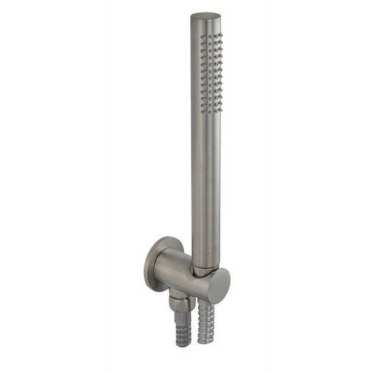JTP Inox Shower Handset Kit - Stainless Steel - IXROUND/WS - Envy Bathrooms Ltd