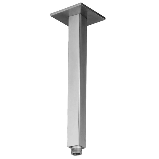 JTP Inox Square Ceiling Mounted Shower Arm - 200mm Length - Envy Bathrooms Ltd