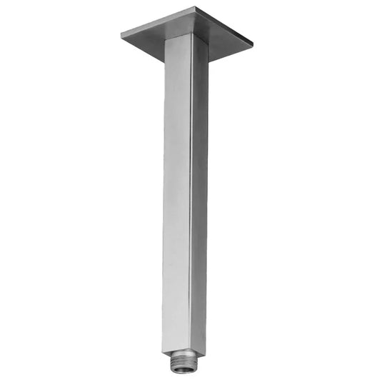 JTP Inox Square Ceiling Mounted Shower Arm - 200mm Length - Envy Bathrooms Ltd