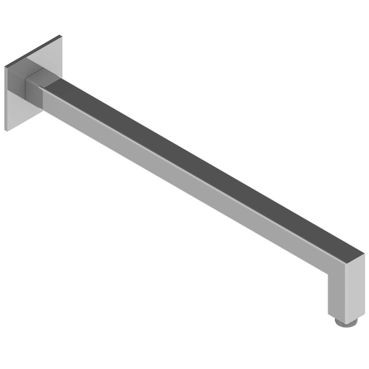 JTP Inox Square Wall Mounted Shower Arm - 400mm Length - Envy Bathrooms Ltd